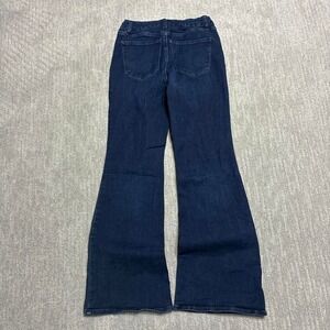 Express Y2K women's Dark wash high rise flare jeans
